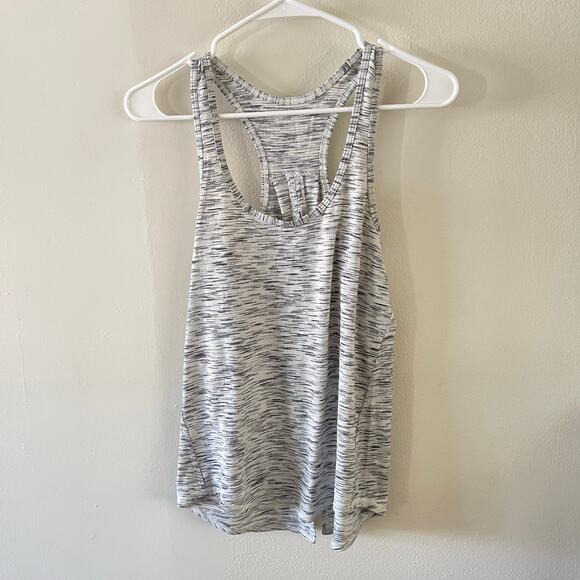 Lululemon Salute the Sun Tank Top Women Tiger Space Dye Black White Yoga Workout - Picture 1 of 8